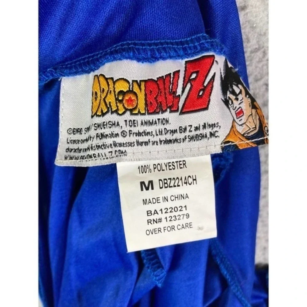 Dragonball Z Kids Costume Vintage 90s Body Suit Blue Halloween Cosplay Sz Medium
